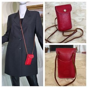 Vintage Roots Leather Mini Crossbody Case